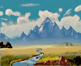 Snow-capped mountains