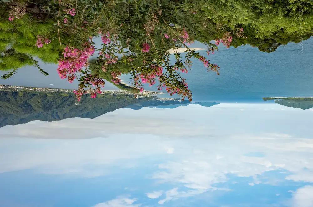 Bridge to heaven: imagine the sky is the sea.