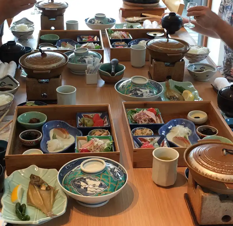 Breakfast at our ryokan