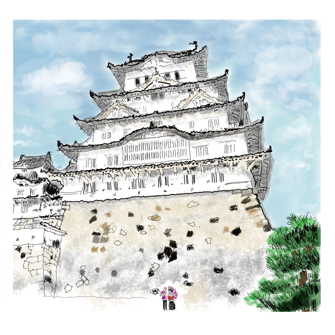 Himeji Castle.