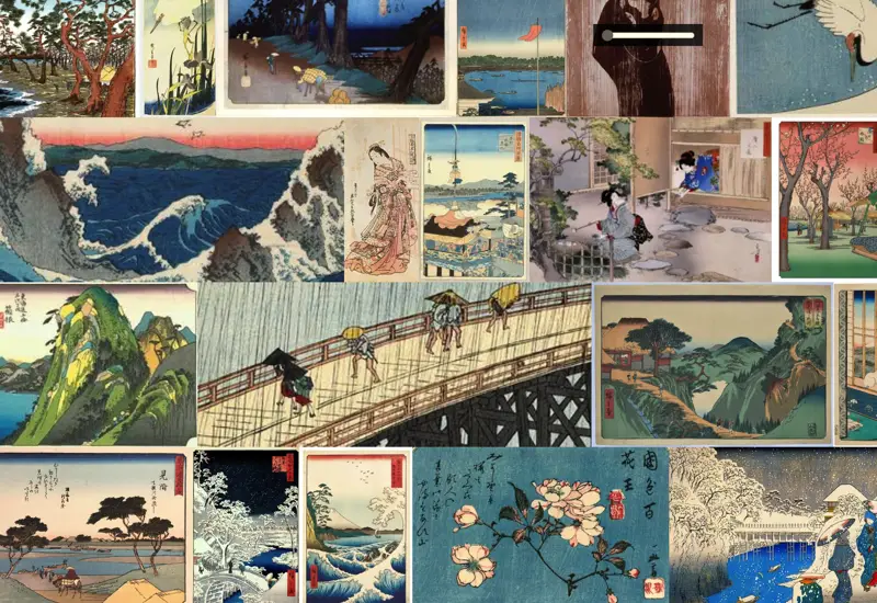 Japanese woodblock quilt