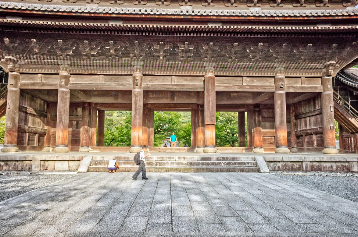 Todai-ji, south gate. Nara, Japan.